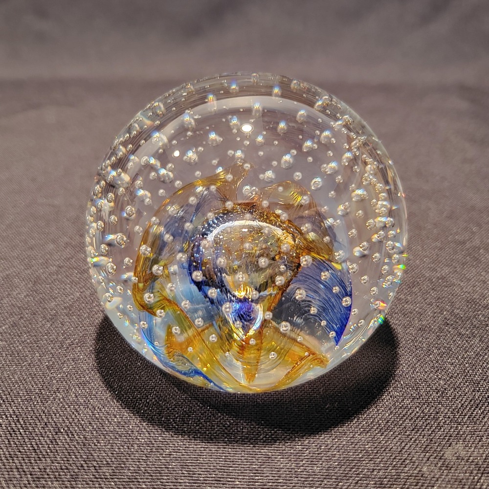 Caithness Reflections 1992 Controlled Bubbles Paperweight Scotland Collectors - Picture 3 of 10